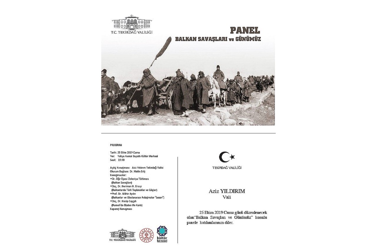 Tekirdağ’da Balkan Savaşları ve Göçler Paneli